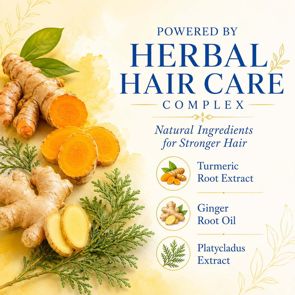 Natural vegan turmeric hair growth shampoo