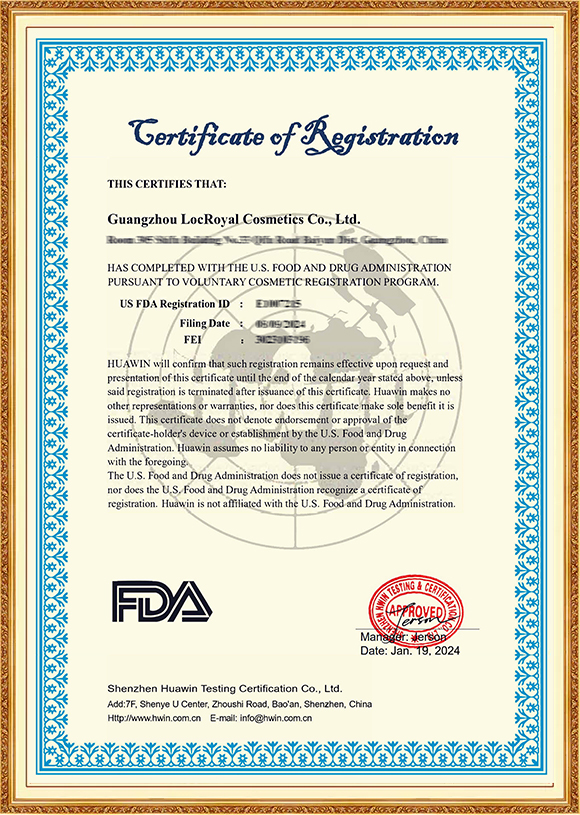 LocRoyal FDA Registration