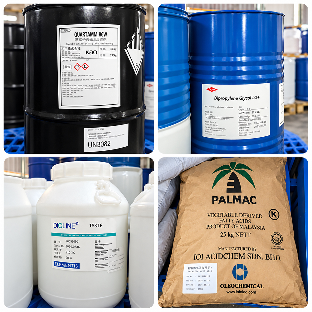 Shampoo raw material handling